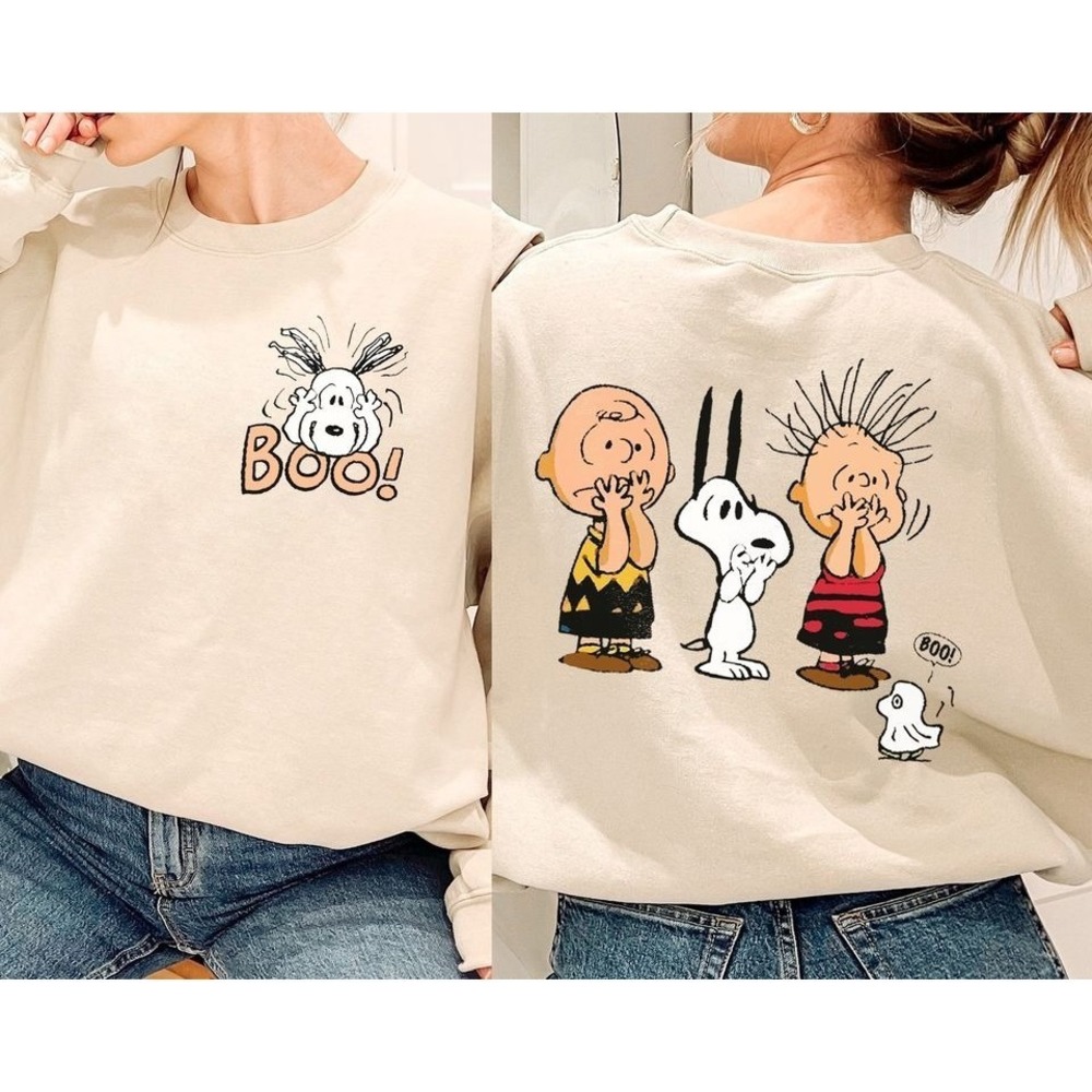 Retro Snoopy Halloween 2 Sided Sweatshirts